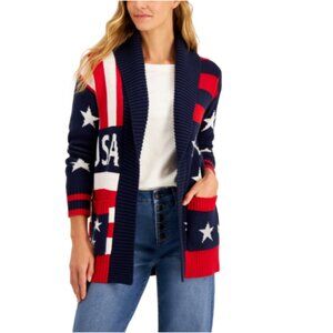 Vintage Charter Club USA Olympic Style Knit Cardigan 🇺🇸